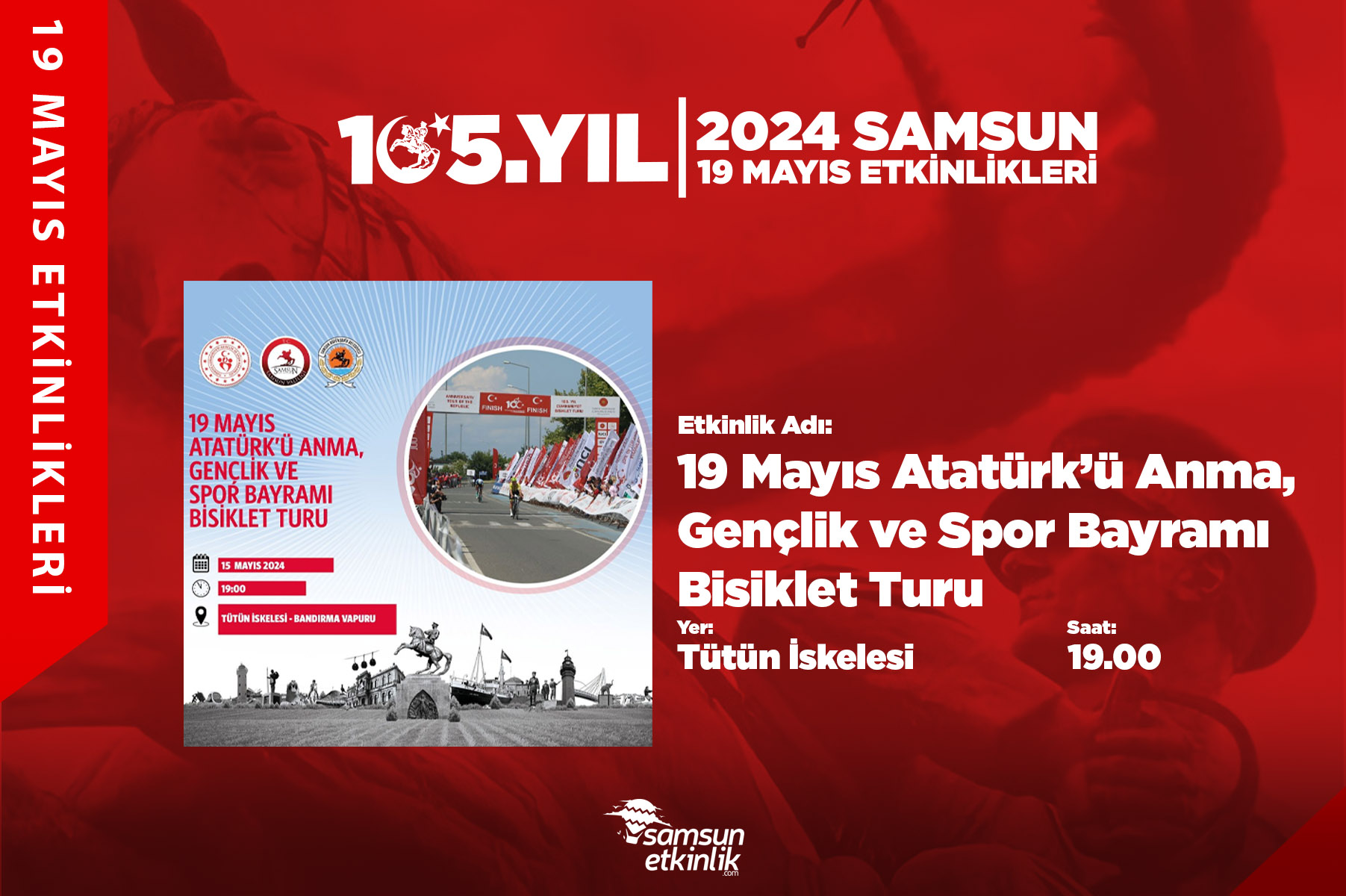 19 Mayıs Atatürk'ü Anma Gençlik ve Spor Bayramı Bisiklet Turu