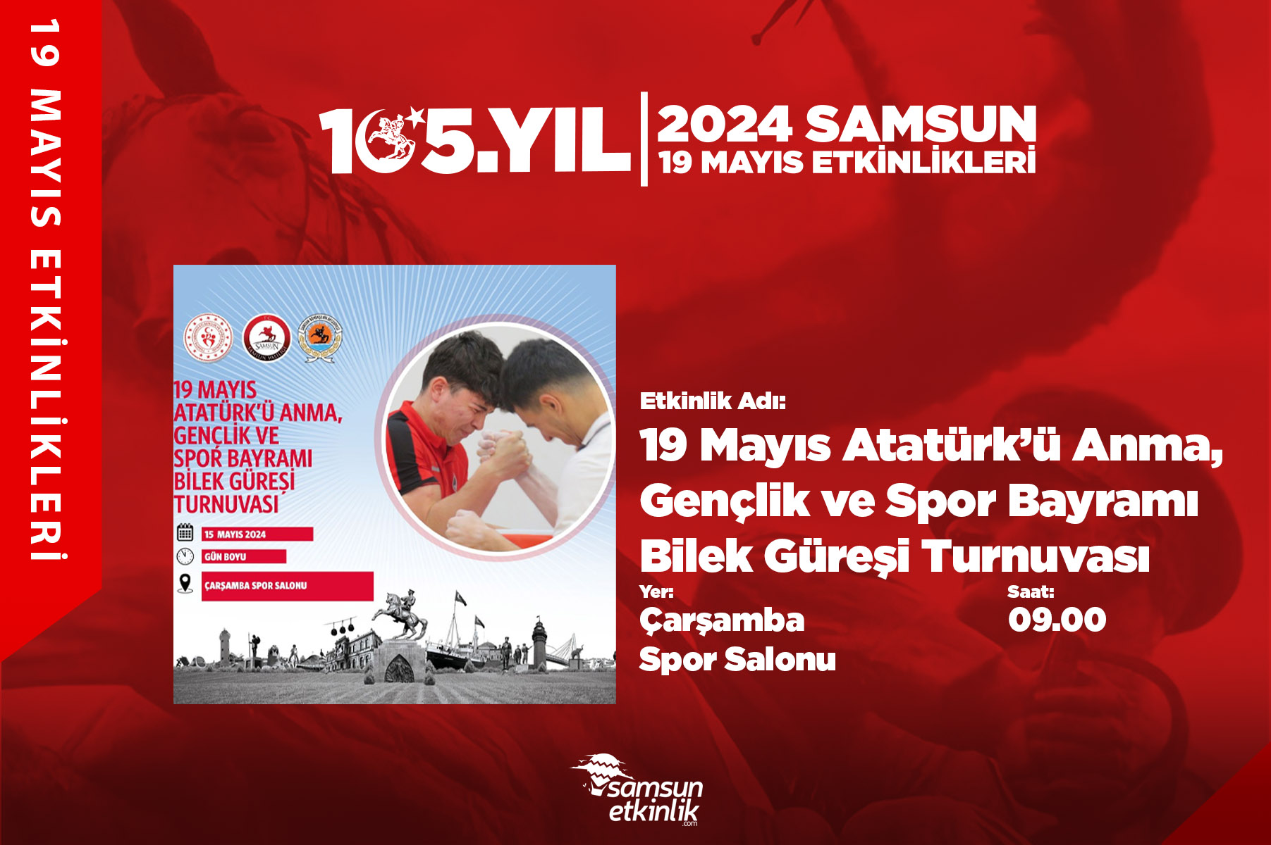 19 Mayıs Atatürk’ü Anma, Gençlik ve Spor Bayramı Bilek Güreşi Turnuvası