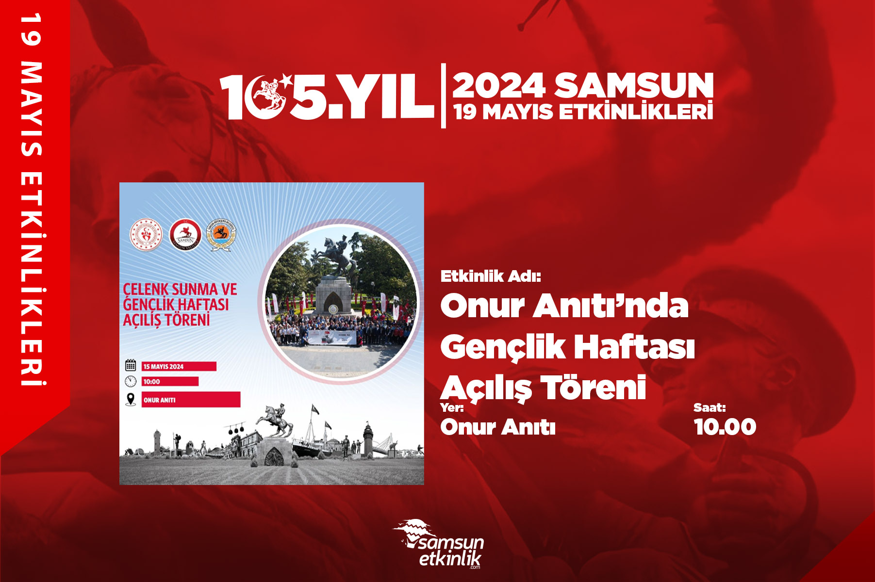 Onur Anıtı’nda Gençlik Haftası Açılış Töreni