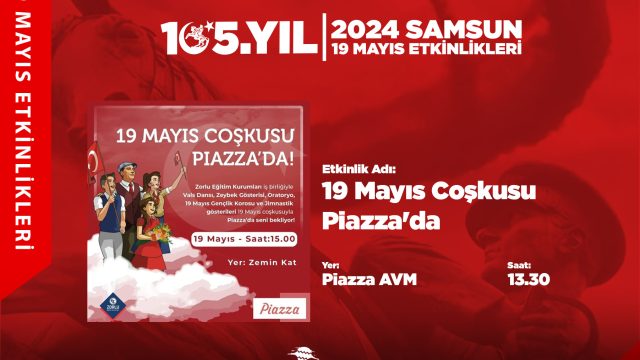 19 Mayıs Coşkusu Piazza’da