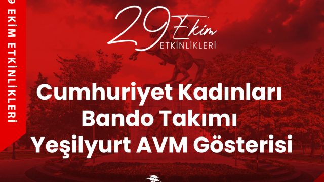 Cumhuriyet Kadınları Bando Takımı Yeşilyurt AVM Gösterisi