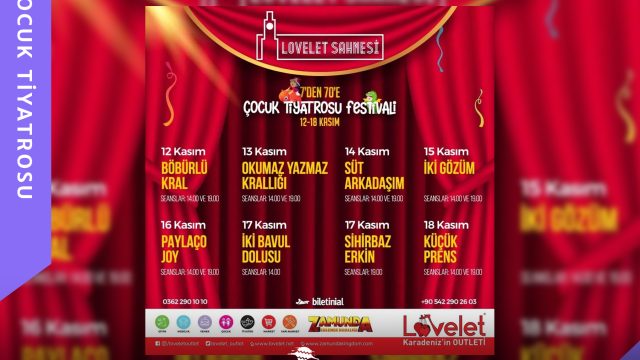 7’den 70’e Çocuk Tiyatrosu Festivali