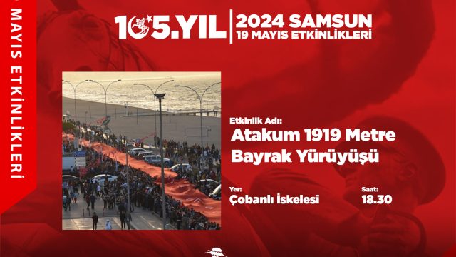 Atakum 1919 Metre Bayrak Yürüyüşü