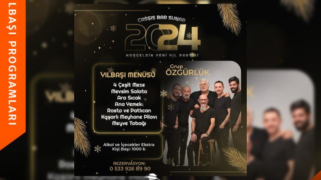 Cassis Bar 2024 Yılbaşı Programı