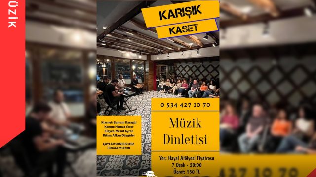 Müzik Dinletisi Hayal Atölyesi Tiyatrosu’nda!