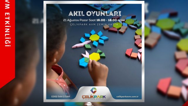 Akıl Oyunları Çelikpark AVM’de!