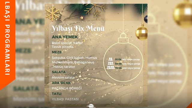 Babil Restaurant & Bar 2024 Yılbaşı Programı