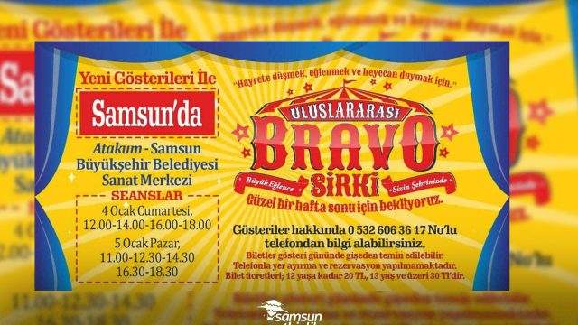 Yeni Gösterileri ile Bravo Sirki Samsun’da!