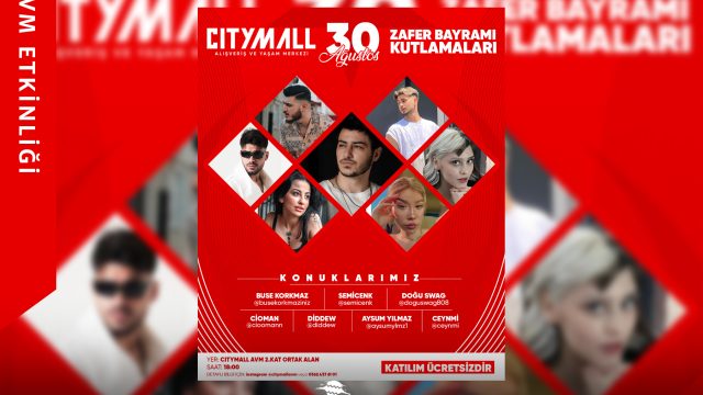 30 Ağustos Zafer Bayramı Coşkusu Citymall AVM’de!