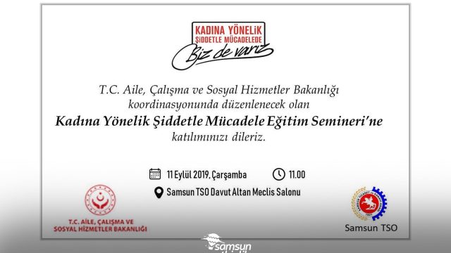 Kadına Yönelik Şiddetle Mücadele Eğitim Semineri