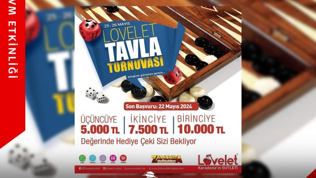 Lovelet AVM Tavla Turnuvası