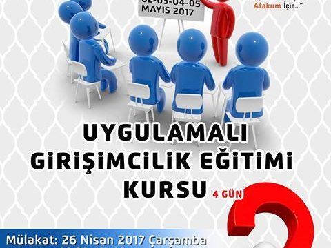 Uygulamalı Girişimcilik Eğitimi Başlıyor