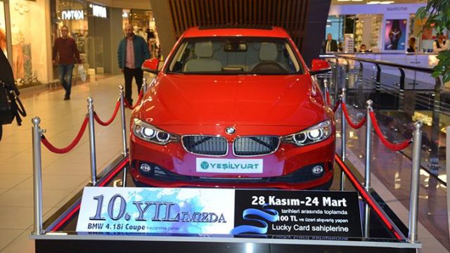 Yeşilyurt AVM 10. Yılında BMW 4.18 Coupe ile taçlandıracak